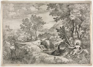 Den angrende Magdalen af Unknown artist