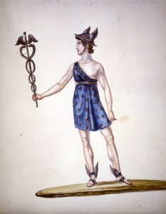 Den romerske gud Merkur eller Hermes blandt grækerne. af Unknown artist