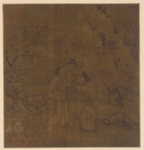 Den tårefulde afsked mellem Su Wu og Li Ling af Unknown artist