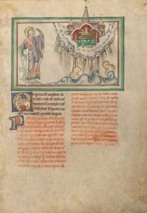 Guds tempel med tabernaklet i himlen af Unknown artist