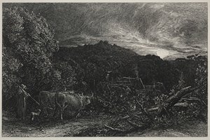 Den trætte plovmand af Unknown artist