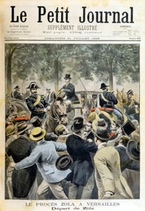 Zola-processen i Versailles - i "" Le Petite Journal"" af 31/07/1898 af Unknown artist