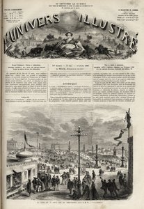 Festen den 15. august 1867 på Trocadero i Paris - Det berømte univers i 1867 af Unknown artist