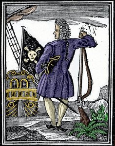 Piraten "" gentleman" Stede Bonnet (1688-1718). af Unknown artist