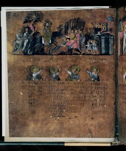 Den lilla Codex Rossanensis, 6. århundrede (manuskript) af Unknown artist