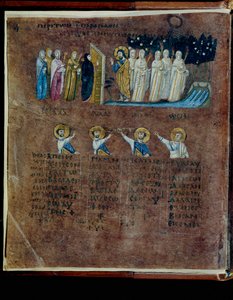 Den lilla Codex Rossanensis, 6. århundrede (manuskript) af Unknown artist