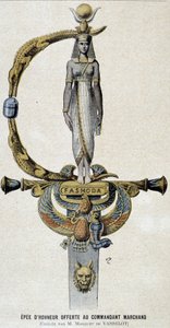 Æressværdet tilbudt kommandør Marchand - i Le petit Journal af 28/05/1899 af Unknown artist