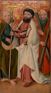 Tre Apostle med Scepter, Scimitar og Kors af Unknown artist