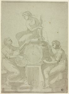 Three Fates (Design til ur) af Unknown artist