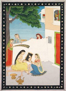 Toilette af Radha af Unknown artist