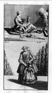 Behandlinger til børn - i "" Ortopædi eller kunsten at rette og rette op på kroppens vanskeligheder"", af M. Audry, rådmand for Kongen af Unknown artist