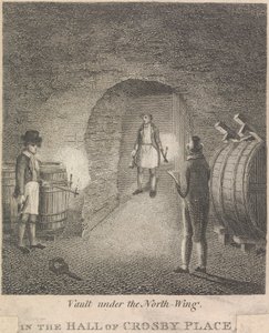 Hvælving under Nordfløjen i Hall of Crosby Place; side 81 (bind 1) af Unknown artist