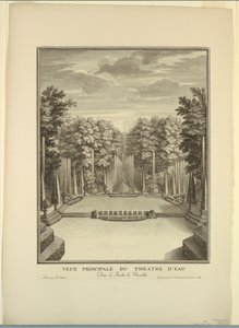 Versailles, haver, vandteater af Unknown artist