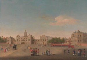 Udsigt over Horse Guards og Whitehall af Unknown artist
