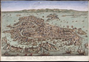 Udsigt over Venedig af Unknown artist
