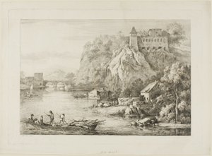 Udsigt over Carmes de Caussees i Lyon af Unknown artist