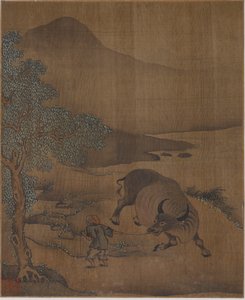 Vandbøffel og Herdboy af Unknown artist