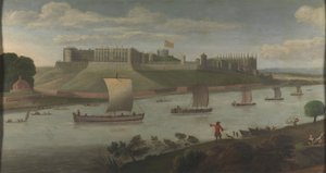 Windsor Castle fra Buckinghamshire Bank af Unknown artist