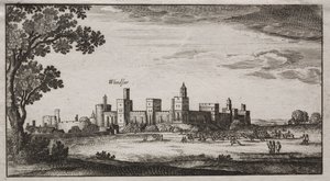 Windsor Castle fra sydøst af Unknown artist