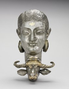 Kvinde og vandbøffel Rhyton af Unknown artist