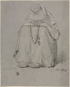 Kvinde med rosenkrans af Unknown artist