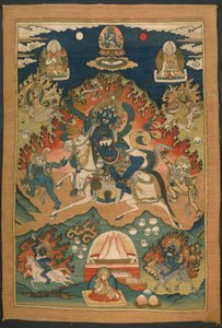 Vred form af gudinden Saraswati (Magzor Gyalmo) eller Palden Llamo af Unknown artist