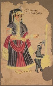 Yasoda og Krishna af Unknown artist
