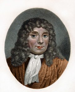 portræt af Antonie Van Leeuwenhoek eller Anton van Leeuwenhoek, eller Leeuvenhoek eller Leeuwenhoeck. Hollandsk naturforsker (1632 til 1723). 1700-tals stik. af Unknown artist