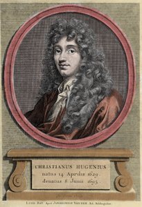 portræt af Christiaan Huygens.Hollandsk fysiker og matematiker (1629-1695). af Unknown artist