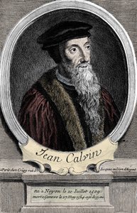 portræt af Jean Calvin (1509-1564), fransk religiøs reformator og forfatter. af Unknown artist