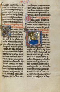 En engel før Micah af Unknown  – illuminator