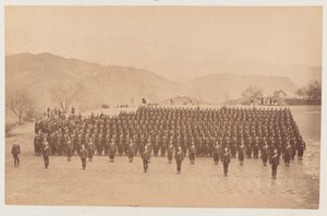4. Gurkha (riffel) regiment ved parade af Unknown photographer