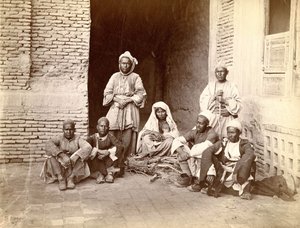 En familie i Afghanistan, slutningen af det 19. århundrede af Unknown photographer