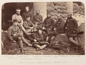 A group of British officers, 1879 circadani af Unknown photographer