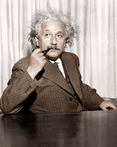 Albert Einstein i Princeton, USA af Unknown photographer