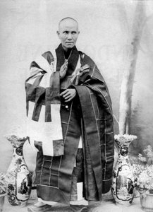 Annamesisk bonze i Cochinchina, Indokina, ca. 1900 (s/h-foto) af Unknown photographer
