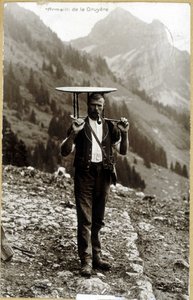 Armailli de la Gruyère - postkort, slutningen af ​​det 19. århundrede af Unknown photographer