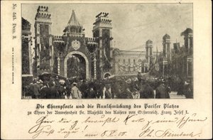 Berlin, Franz Josef I på Pariser Platz, æresport af Unknown photographer