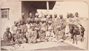 Durbar Square og lokale høvdinge, Kabul af Unknown photographer