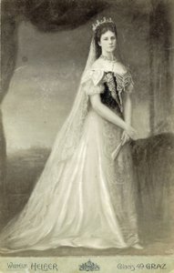Elisabeth, kejserinde af Østrig og dronninggemalinde af Ungarn (24. december 1837 - 10. september 1898) (foto) af Unknown photographer