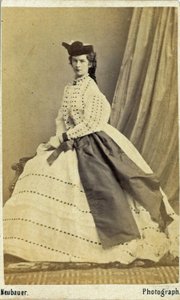 Elisabeth, kejserinde af Østrig og dronninggemalinde af Ungarn (24. december 1837 - 10. september 1898) (foto) af Unknown photographer