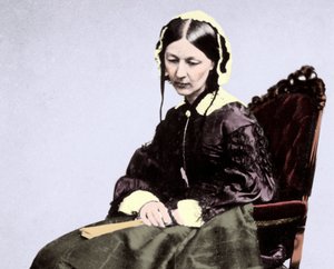 Florence Nightingale (1820-1910) af Unknown photographer