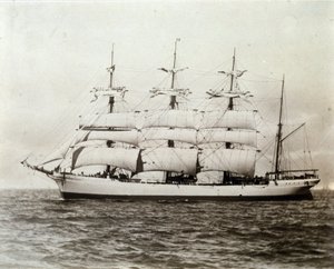 Fransk sejlbåd Emile Renouf ud for Le Havre 02/07/1897 Fotografering af Unknown photographer