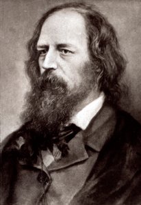 Portræt i halv længde af den berømte engelske digter Alfred Tennyson af Unknown photographer
