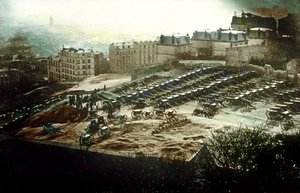 I Montmartre udgør store regeringsvåben en trussel mod Paris 18. marts af Unknown photographer