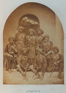 Indiske hærofficerer og underofficerer, alle indehavere af den indiske fortjenstorden af Unknown photographer