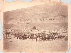 Kashmir-kontingent fra Black Mountain-ekspeditionen af Unknown photographer