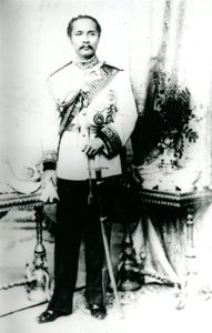 Kong Chulalongkorn, ca. 1880 (s/h-foto) af Unknown photographer