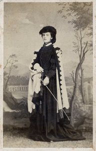 Maria Sophie af Bayern - 1861 - Portræt af Marie-Sophie (Marie Sophie) Amelie, hertuginde i Bayern og dronning af de to Sicilier (1841 1925) af Unknown photographer