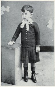 Pablo Picasso på 4 år - i "" Picasso, ikonografiske dokumenter"" af Sabartes af Unknown photographer